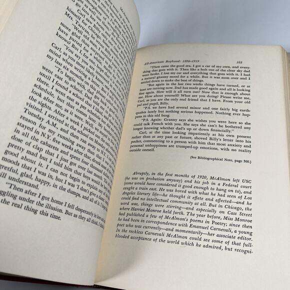 McAlmon and the Lost Generation: A Self Portrait Hardcover Book Joyce Hemingway - Picture 9 of 11